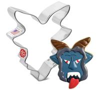 Krampus Head Christmas Cookie Cutter, 3.6" Made in USA by Ann Clark