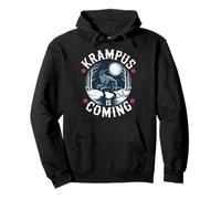 Krampus is Coming Funny Christmas Vibes Winter Humor Pullover Hoodie