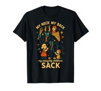 Krampus Naughty Children Sack Funny Dark Christmas Parody T-Shirt
