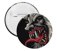 Krampus Of The Yule Lord Buttons Pin Badges Tinplate Lapel Pins Crafts for Shirts Clothes Bag Accessory 1PCS