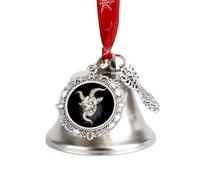 Krampus Of The Yule Lord Christmas Bells Ornaments Hanging Wind Bell Jingle Bell Craft Bells for Christmas Party Door Wing Bell