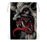 Krampus of The Yule Lord Drawstring Bags Portable Makeup Pouch Gift Bag Storage Organiser