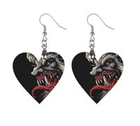 Krampus Of The Yule Lord Earrings Wooden Dangle Earring Drop Earrings Pendants Craft for Women