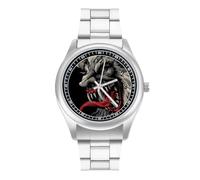 Krampus of The Yule Lord Mens Watches Print Analog Quartz Watch Business Wristwatch Casual