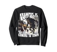 Krampus Perchten Run | Kramperl Perchten Mask | Evil Krampus Sweatshirt