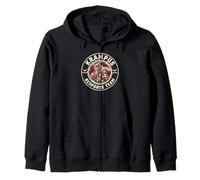 Krampus Response Team Funny Cryptid Krampus Zip Hoodie