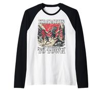 Krampus Run | Bad Santa Claus | Perchten Bartl Krampus Raglan Baseball Tee