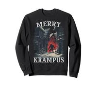 Krampus Run | Bad Santa Claus | Perchten Bartl Krampus Sweatshirt