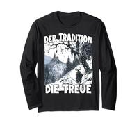 Krampus T Creepy Santa Claus Kramperl Krampus Mask Long Sleeve T-Shirt