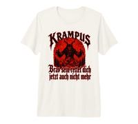 Krampus T Creepy Santa Claus Kramperl Krampus Mask Premium T-Shirt