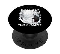 Krampus T | Krampus costume | Demonic Santa Claus PopSockets Adhesive PopGrip