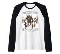 Krampus T Perchten Mask Kramperl Costume Christmas Devil Raglan Baseball Tee