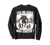 Krampus T Perchten Mask Kramperl Costume Christmas Devil Sweatshirt