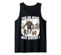 Krampus T Perchten Mask Kramperl Costume Christmas Devil Tank Top
