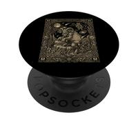 Krampus Tarot Card Celestial Winter Totem PopSockets Adhesive PopGrip