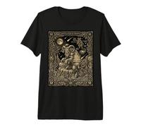 Krampus Tarot Card Celestial Winter Totem Premium T-Shirt