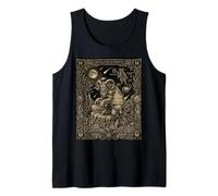 Krampus Tarot Card Celestial Winter Totem Tank Top