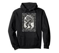 Krampus Tarot Card Design Christmas Season Evil Pajama Xmas Pullover Hoodie