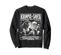 Krampus Vs Santa Boxing Christmas Fight Yule Night Sweatshirt