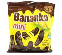 Kraš Bananko 120g - Mini Irresistibly Delicious Chocolate-Covered Foam Bananas - Indulge in Every Bite of Sweet Bliss! Pack of 10 (120G, 5 Pack)