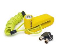 KRASER KR707Y Motorcycle Disc Lock, Yellow ø7mm/0.27in Highly Deterrent, Anti-Drill, Compact Security Easy to Transport, Anti-Theft Brake Disc Lock for Motorcycles, Bicycles, Electric Scooters