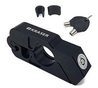 KRASER KR720B Motorcycle Handlebar Lock, Grip Lock, Click Locking, Anti-Theft Brake Throttle Handle Locks, Clutch Lever Security Padlock, Universal Scooter, Moped, Quad, Electric Bicycle, Ebike