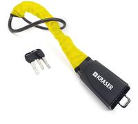 KRASER KR882Y Steering Wheel Lock Seat Belt Anti-theft Device, More Visible Flexible Steel Cable Loop Hitch, Universal Inmovilitzer Anti Theft Lock Device for Vehicle Car, Truck, Van, Motorhome Camper