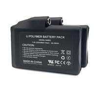 KRASER KRB01 Pack 2 Rechargeable Batteries for Heated Gloves Clothing Electric Socks, Lithium Polymer Replacement Battery, Female Connector, 7.4 Volt 2200mAh Lithium-ion