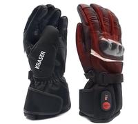 KRASER KRGS28 Premium Heated Motorcycle Gloves, For Winter and Waterproof, Extreme Tested, Carbon Fiber Protection, Rechargeable Batteries, 3 Heat Levels for Men and Women