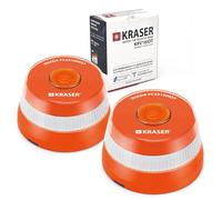 KRASER KRV16IOTP2 Emergency Light V16 (2 pcs) Approved DGT 3.0 Visible and Safe, Geolocation Beacon, Mandatory Car Warning Light 2026 in ES, SIM and Free Data Included until 2038, Magnetic LED 360º