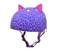 Leopard Kitty Youth Helmet, Purple One Size