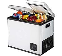 KRASS 28L Car Refrigerator DC12-24V/AC220V Mini Cooler Boxes Fridge Compressor For Driving Travel Picnic Refrigeration -20~20 Degrees,28 L,52 * 35 * 54.8cm,Collector88