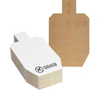 KRATE Tactical Cardboard Targets - Medium Size Paper Torso Targets for Competition, Ideal for Shooting and Practice with Rifles, Pistols, Shotguns and Air Pistols.