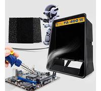 Kratio Fume Extractor Anti-ESD Solder Smoke Absorber Portable Filter for Soldering DIY Fan Extraction Equipment with Spare Activated Carbon Brazing Welding Soldering, Prevention Remover