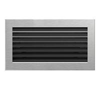 kratki 30SZ/Fresh Ventilation, Fireplace Grille, Polished, 17 x 30 cm