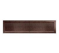 Kratki Fresh Ventilation Grille Fireplace Grill 17 cm x 70 cm Copper