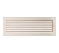 KRATKI Ventilation Grille Fireplace Grille 17 cm x 49 cm Cream with Blinds