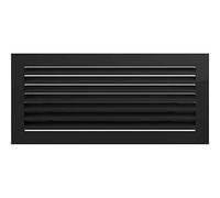KRATKI ventilation grille fireplace grille FRESH 17cm x 37cm black