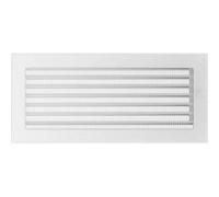KRATKI Ventilation Grille Warm Air Grille 17 x 37 cm White with Blind