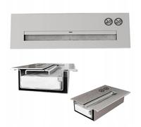 Kratki Wall mounted fireplace GOLF VERTICAL TÜV