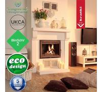 Kratki ZUZIA 12kW 150mm Cast Iron Wood Burning Stove Insert ECO DESIGN UKCA