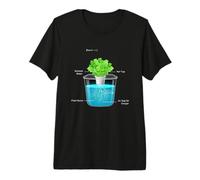 Kratky Method Hydroponics Diagram - Simple Passive Gardening Premium T-Shirt