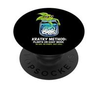 Kratky Method Hydroponics Educational Tee - Plant Roots PopSockets Adhesive PopGrip