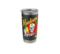 Kratom Tea Lovers Skull with 3rd Eye Open! Stainless Steel Insulated Tumbler