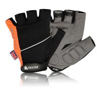 Kratos Fingerless Cycling Gloves for Men and Women, Shock Absorbing Gel Padded Mountain Bike Gloves to Prevent Hand Numbness - Anti Slip & Breathable MTB Gloves with Adjustable Hook and Loop (XL)