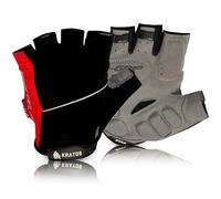 Kratos Fingerless Cycling Gloves for Men and Women, Shock Absorbing Gel Padded Mountain Bike Gloves to Prevent Hand Numbness - Anti Slip & Breathable MTB Gloves with Adjustable Hook and Loop (XL)