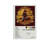 KrAtoz Kanye The College Dropout Album Cover Wall Art Poster Gift for Friend Bedroom Living Room Decor Modern Aesthetic Unframed 12x18inch (30x45cm)