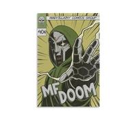 KrAtoz Mf Poster Doom Vintage Comic Music Album Cover Poster Canvas Wall Posters And Art Picture Print Modern Family Bedroom Decor Posters 12x18inch(30x45cm)…