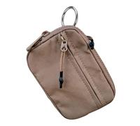 KratOz The Iris' Wallet, The Iris' Pouch Wristlet, Waterproof Nylon Keychain Wallet Multifunctional Wristlet Bag Zip Card Case with ID Window, One Color, Brown