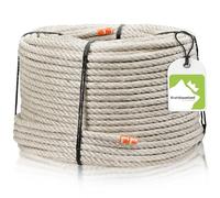 Kratzbaumland Premium Sisal Rope Grey 6 mm, Grey Sisal Rope for Scratching Posts (Various Lengths) (20 Metres)